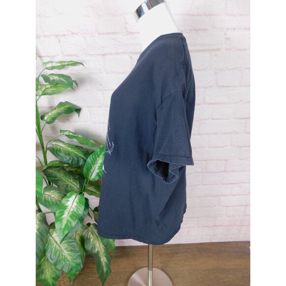 Sawblade 666 Baphomet Graphic Tee XL Gothic Metal Distressed Grunge - Picture 5 of 10